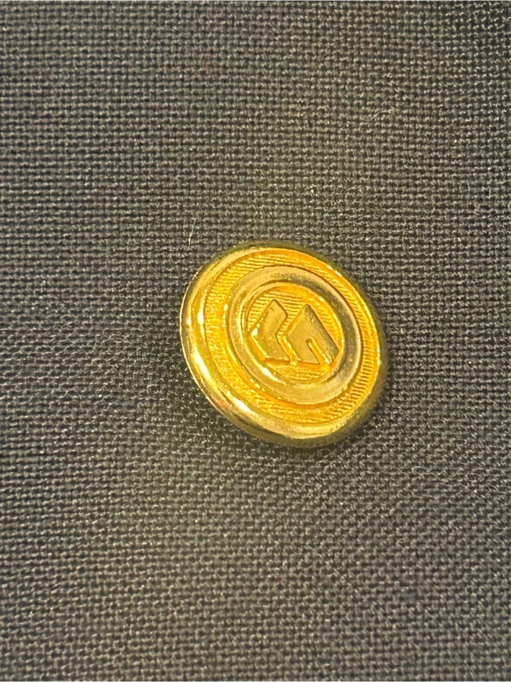 Wimbledon of England Deep Navy Men's Two-Button Blazer Gold Buttons 56R